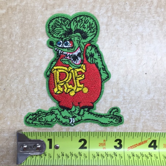 Rat Fink RF Logo iron on patch - Picture 4 of 4